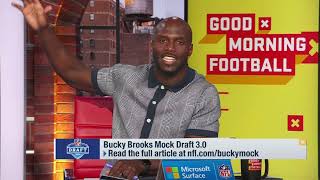 Reactions to Bucky Brooks 30 Mock Draft [upl. by Enerahs351]