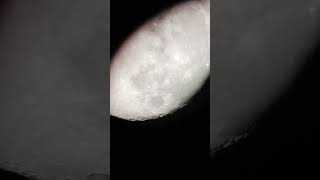 Moon through Celestron 4SE Nexstar 25mm plossel Eyepiece and mobile camera without editing [upl. by Dawes]