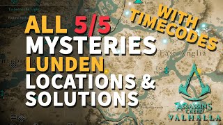 Lunden Mysteries Assassins Creed Valhalla All Locations [upl. by Llenrev]