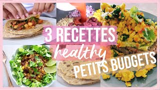 3 Recettes Cheap Express amp Healthy 🍠🥗🌯  SANS FOUR  😍 [upl. by Coveney]