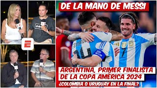 Sin SER DOMINANTE ARGENTINA YA ESTÁ en la FINAL de Copa América 2024 con gol de MESSI  Exclusivos [upl. by Salim546]