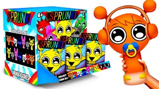 The LARGEST BABY Sprunki MYSTERY BOX NEW BABY ORANGE SPRUNKI Tyler SNOWI Minifigures [upl. by Esdnil]