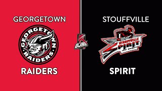 OJHL Highlights  Georgetown Raiders VS Stouffville Spirit  February 19 2024 [upl. by Lamraj]