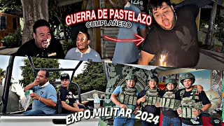 EXPO MILITAR 2024 Y LE DOY ESTE REGALO AL GORDO ARCETERMINO EN GU3RRA DE PASTELAZOS \PAUL [upl. by Atiluap]