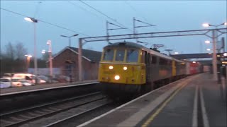 Trains at Wolverton WCML  060116 [upl. by Ahsiekrats]