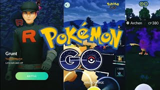 Raid Defeating Team Rocket Grunt and Get Shadow Archen in Pokemon GO Indonesia [upl. by Notsehc]