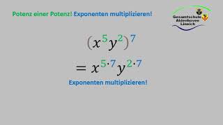 Potenzgesetze Potenz potenzieren [upl. by Ydisac483]