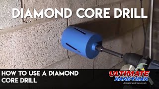 How to use a diamond core drill [upl. by Adamok]