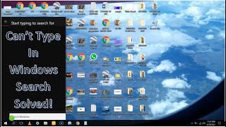 Cant Type in Windows 10 Search bar 2021Fixed [upl. by Iona]