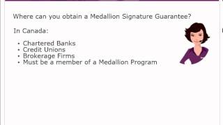 Medallion Signature Guarantees [upl. by Aynor]