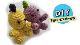 Dino mit Anleitung häkeln I Amigurumi [upl. by Oloapnaig]