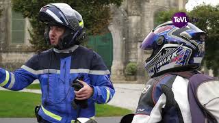 Les motards formés par la gendarmerie 50 [upl. by Enetsuj189]