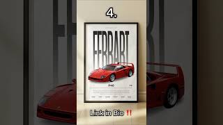 Car posters for your room 🏎️🔥 [upl. by Itisahc]