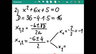 Kvadratické rovnice  diskriminant [upl. by Darraj679]