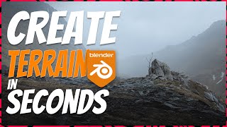 Create Terrains in Seconds with blender  True Terrain [upl. by Einnol858]