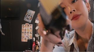 BarberShop ASMRClipper Haircut Shaving 갑자기 영어하는 바버샵ASMR 이발기 가위 면도 [upl. by Hegarty323]