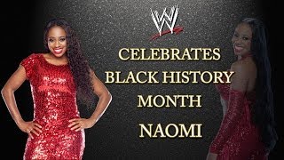 WWE celebrates Black History Month Naomi [upl. by Llerrud]