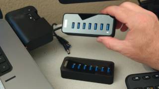 UnBoxing amp Review Anker 7Port USB 30 Data Hub with 36W Power Adapter [upl. by Nnylyak]