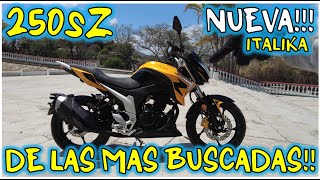 NUEVA 250sz ITALIKA  UNA MOTO BIEN FABRICADA A DETALLE REVIEW  PRUEBA DE SONIDO Y MONTURA [upl. by Ecahc931]