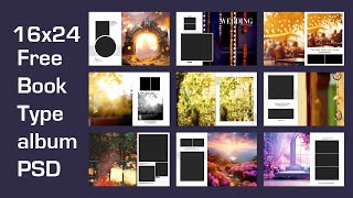 16x24 Book Type album PSD Creative wedding album Templates free download FPS 6 RepeatCreation [upl. by Cory459]