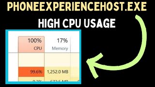 How to Fix PhoneExperienceHostexe High CPU Usage on Windows 11 [upl. by Filiano]