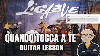 Ligabue  Quando tocca a te Guitar Lesson  Tab [upl. by Innig]