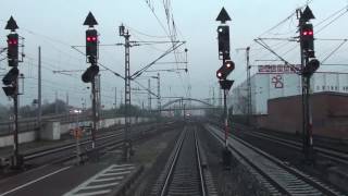 Führerstandsmitfahrt Mannheim Hbf nach Frankfurt Hbf 13 [upl. by Bradford]