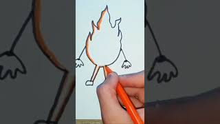 Again drawed randomlycute drawing of firedrawing art drawing viralshort draw [upl. by Iatnwahs330]