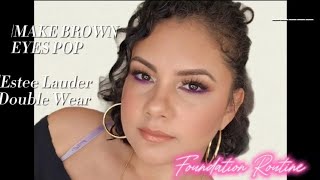 Foundation routine amp Making brown eyes POP  TUTORIAL [upl. by Jacinda768]