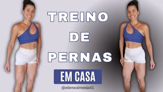 TREINO INTENSO DE PERNA EM CASA treinoemcasamesmo musculacao viral workout definição fitness [upl. by Johppah]