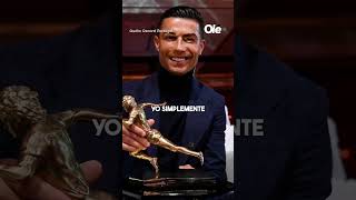 CRISTIANO RONALDO SOLTANDO FACTOS cristianoronaldo balóndeoro [upl. by Noyar]