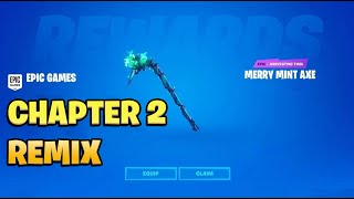 How To Get MINTY PICKAXE for FREE in Fortnite Chapter 2 REMIX [upl. by Melmon]