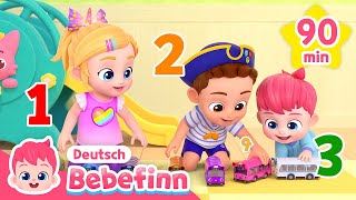 Zahlen lernen für Kinder  123 Zahlen Lied  Mix  Bebefinn Deutsch  Kinderlieder [upl. by Coltson]