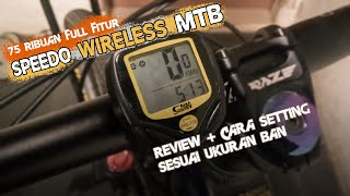 Pasang Speedometer Wireless Sepeda  REVIEW amp TUTORIAL LENGKAP SETING SPEEDO MTB SUNDING [upl. by Yecac]