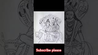 Sive Thakur and maa parvati drawing [upl. by Ideih]