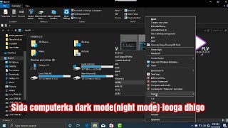 Sida computerka Dark modenight mode looga dhigo [upl. by Ahgiela790]