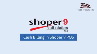 Cash Billing in Shoper 9 POS [upl. by Oneil859]