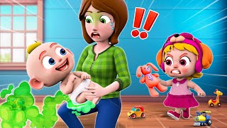 New Sibling For Kids  Meet Our Baby Brother👶🏻Police Baby Care Song More Nursery Rhymes amp Kids Songs [upl. by Baram]