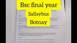 Bsc final year Sallaybus Botnay 202425। [upl. by Ryter13]