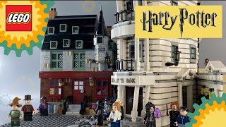 Magical Menagerie MOC Custom Diagon Alley Modular with Lego Harry Potter Gringotts Bank 76417 Part 1 [upl. by Anaicilef]