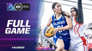 Maldives 🇲🇻 vs Philippines 🇵🇭  Women Full Game  FIBA 3x3 Asia Cup 2024  3x3 Basketball [upl. by Adnirolc]