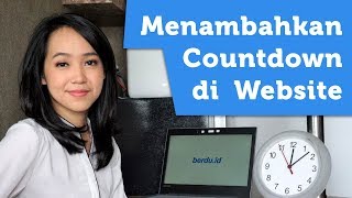 Menambahkan Countdown  Penghitungan Mundur di Website Toko Online  Berduid [upl. by Brunelle]