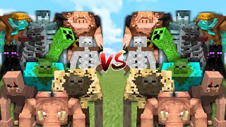 MUTANT MOBS vs THEIR ENEMIES in Minecraft Mob Battle [upl. by Anaid]