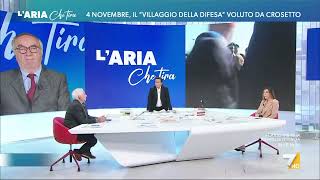 4 novembre Giorgia Meloni arriva a sorpresa al Villaggio della Difesa e sale a bordo di un [upl. by Nitaj46]