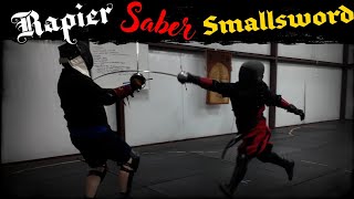 Historical Fencing Rapier Saber Smallsword [upl. by Mehsah795]