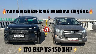 DRAG RACE HARRIER 2024 VS INNOVA CRYSTA🔥 Amazing Results👌🏽 [upl. by Taryn402]