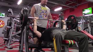 230lbs four reps Bench Press PR  Brey Fitness [upl. by Byler741]