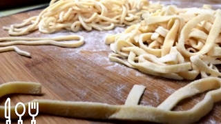 Pasta allUovo dagli Spaghetti alla Chitarra ai Tagliolini [upl. by Tiersten]