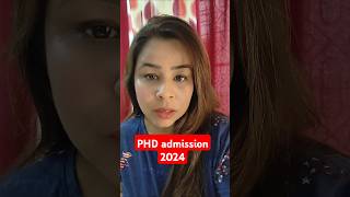 PHD admission 202425 2 different universy  complete details on PHD admission 202425 [upl. by Nodababus93]