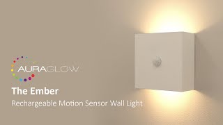 Auraglow Rechargeable Motion Sensor Wall Light  EMBER [upl. by Ditter]